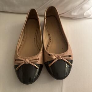 Accessorize UK Baby Pink and Black Ballet Shoes